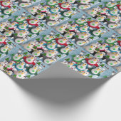 Weihnachtspapier Pinguin Geschenkpapier (Ecke)