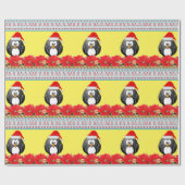 Weihnachtspapier Pinguin Geschenkpapier (Flach)