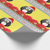 Weihnachtspapier Pinguin Geschenkpapier (Ecke)