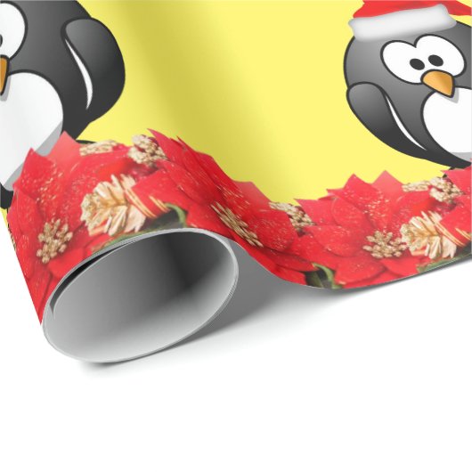 Weihnachtspapier Pinguin Geschenkpapier (Rolleneckpunkt)