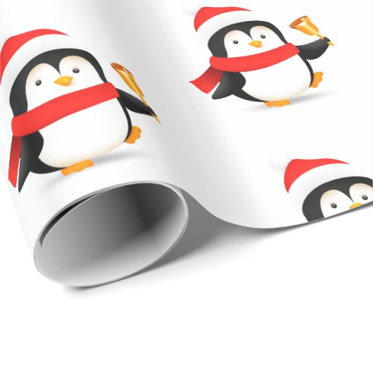 Weihnachtspapier Pinguin Geschenkpapier (Rolleneckpunkt)