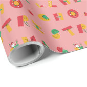 Weihnachtspapier | Pink Geschenkpapier (Rolleneckpunkt)