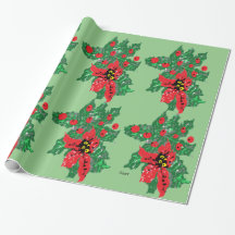 Weihnachtspapier : POINSETTIAS