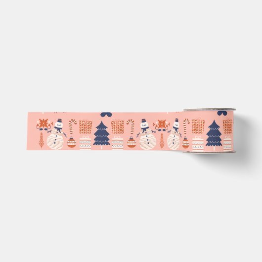 Weihnachtspapier Ripsband (Vorderseite)