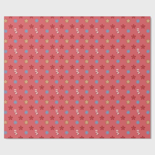 Weihnachtspapier - Rote Farbe Geschenkpapier (Flach)