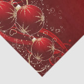 Weihnachtspapier/Rote Ornamente Seidenpapier (Ausschnitt)