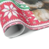 Weihnachtspapier Santa Elf Geschenkpapier (Rolleneckpunkt)