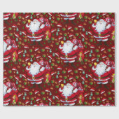 Weihnachtspapier Santa Geschenkpapier (Flach)
