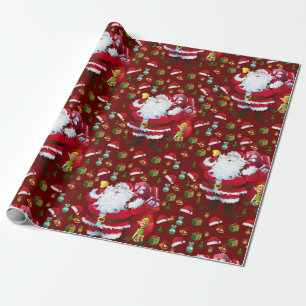 Weihnachtspapier Santa Geschenkpapier