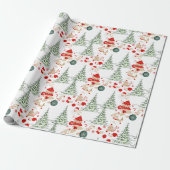 Weihnachtspapier Schneebedeckt Geschenkpapier (Ungerollt)