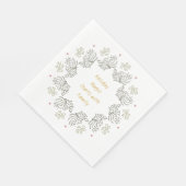 Weihnachtspapier-Serviette mit klassischen festlic Serviette (Ecke)