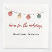 Weihnachtspapier-Serviette mit spielerischen Weihn Serviette (Vorderseite)