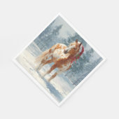 Weihnachtspapier Serviette/Schönes Appalossa-Pferd Serviette (Ecke)