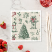 Weihnachtspapier-Serviette Serviette (Beispiel)