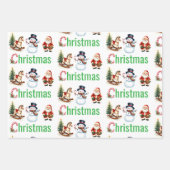 Weihnachtspapier-Set Geschenkpapier Set (Vorderseite 3)