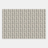 Weihnachtspapier-Set mit 3 Designs Geschenkpapier Set (Vorderseite 3)