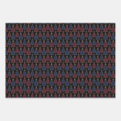 Weihnachtspapier-Set mit 3 Designs Geschenkpapier Set (Vorderseite 2)