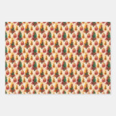 Weihnachtspapier-Set mit 3 Designs Geschenkpapier Set (Vorderseite 2)