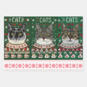 Weihnachtspapier Set mit 3 Geschenken. Geschenkpapier Set (Vorderseite)