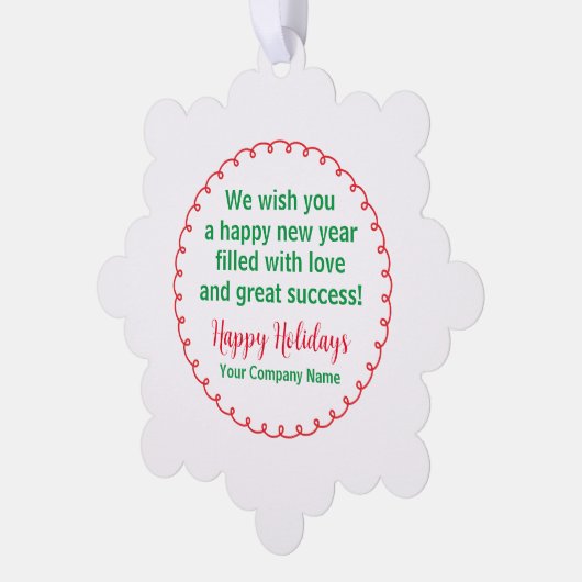 Weihnachtspapier Snowflake Weihnachtsschmuck Custo Ornament Karte (Linke Ecke)