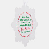 Weihnachtspapier Snowflake Weihnachtsschmuck Custo Ornament Karte (Rechts)