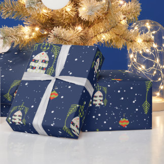 Weihnachtspapier Tannenbaumzweig Bogen Geschenkpapier