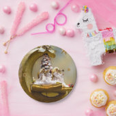 Weihnachtspapier-Teller, Angel Pappteller (Party)