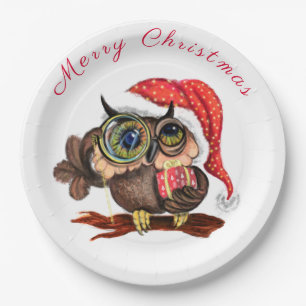 Weihnachtspapier Teller Babyschale mit Geschenken