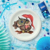 Weihnachtspapier Teller Babyschale mit Geschenken (Party)