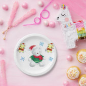 Weihnachtspapier-Teller, Elf Pappteller (Party)