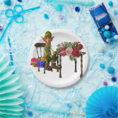 Weihnachtspapier-Teller, Elf Pappteller (Party)