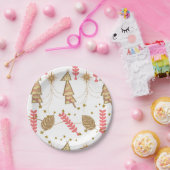 Weihnachtspapier-Teller, frohe Weihnachts-Goldbaum Pappteller (Party)