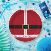 Weihnachtspapier-Teller mit dem Weihnachtsmann-Des Pappteller (Party)