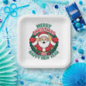 Weihnachtspapier-Teller Pappteller (Party)