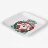 Weihnachtspapier-Teller Pappteller (Gewinkelt)