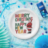 Weihnachtspapier-Teller Pappteller (Party)