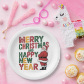 Weihnachtspapier-Teller Pappteller (Party)