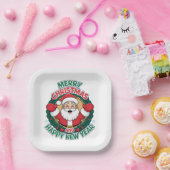 Weihnachtspapier-Teller Pappteller (Party)