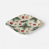 Weihnachtspapier-Teller Pappteller (Gewinkelt)