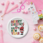 Weihnachtspapier-Teller Pappteller (Party)