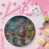 Weihnachtspapier-Teller Pappteller (Party)