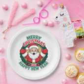 Weihnachtspapier-Teller Pappteller (Party)