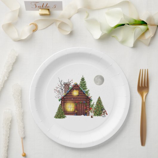 Weihnachtspapier-Teller Pappteller (Hochzeit)