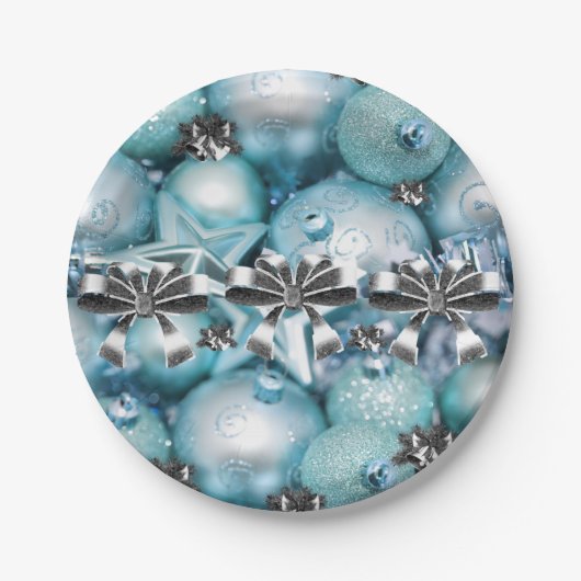 Weihnachtspapier-Teller, Pappteller (Vorderseite)