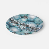 Weihnachtspapier-Teller, Pappteller (Schrägansicht)