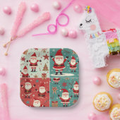 Weihnachtspapier-Teller Pappteller (Party)