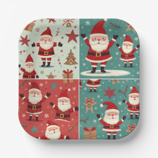 Weihnachtspapier-Teller Pappteller