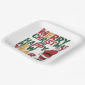 Weihnachtspapier-Teller Pappteller (Gewinkelt)