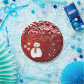 Weihnachtspapier-Teller, Snowman, Candy Cane Pappteller (Party)