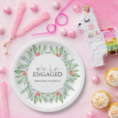 Weihnachtspapier-Teller Wasserfarbenkrez Pappteller (Party)